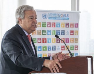 climate change, warning speech, UN Secretary General, António Guterres, 10 September 2018,